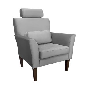 Fotel DENVER tkanina Welur noga drewniana 91702 Fotel DENVER tkanina Welur noga drewniana 91702