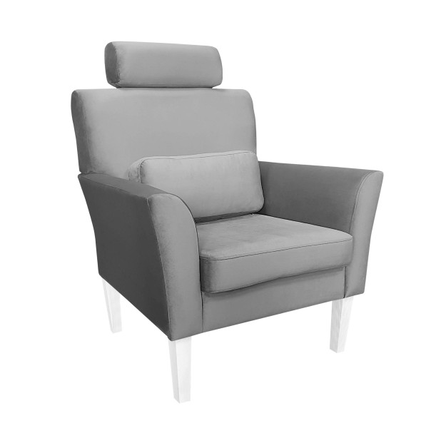 Fotel DENVER tkanina Welur noga drewniana 91731