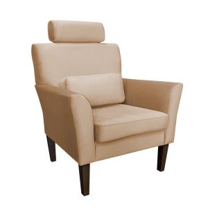 Fotel DENVER tkanina Welur noga drewniana 91735 Fotel DENVER tkanina Welur noga drewniana 91735