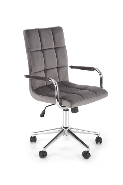 Fotel dla dziecka GONZO 4 VELVET szary 995133