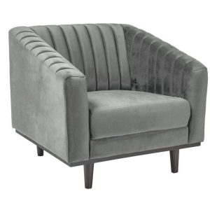 Fotel do salonu ASPREY VELVET 1 szary 840099 Fotel do salonu ASPREY VELVET 1 szary 840099