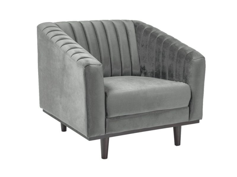 Fotel do salonu ASPREY VELVET 1 szary 840099