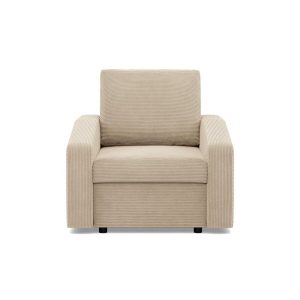Fotel do salonu, BLOM, sztruks, 83x92x92 cm, beżowy | TYLETEGOTU 773010
