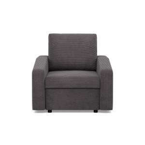 Fotel do salonu, BLOM, sztruks, 83x92x92 cm, ciemny szary | TYLETEGOTU 773027