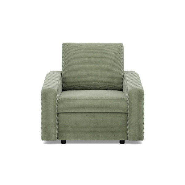 Fotel do salonu, BLOM, sztruks, 83x92x92 cm, oliwkowy 773004