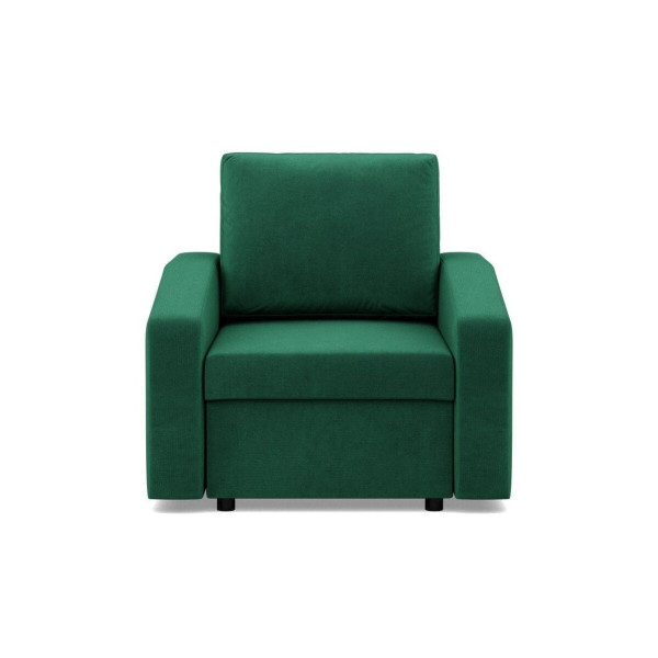 Fotel do salonu, BLOM, velvet, 83x92x92, butelkowa zieleń | TYLETEGOTU 773025