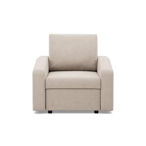 Fotel do salonu, BLOM, velvet, 83x92x92 cm, beżowy | TYLETEGOTU 772997