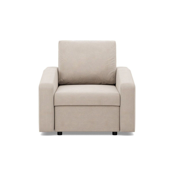 Fotel do salonu, BLOM, velvet, 83x92x92 cm, beżowy | TYLETEGOTU 772997