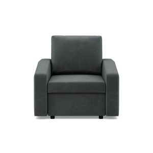 Fotel do salonu, BLOM, velvet, 83x92x92 cm, ciemny szary | TYLETEGOTU 772984