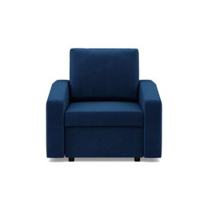 Fotel do salonu, BLOM, velvet, 83x92x92 cm, granatowy | TYLETEGOTU 773013