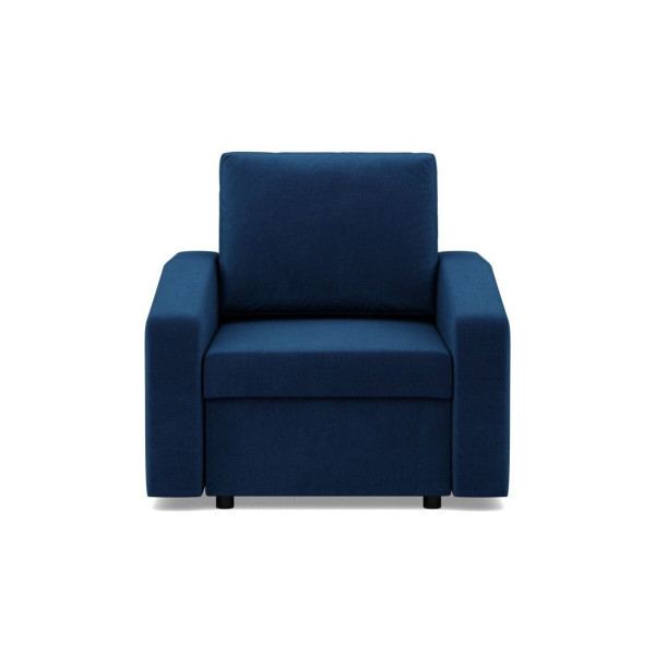 Fotel do salonu, BLOM, velvet, 83x92x92 cm, granatowy | TYLETEGOTU 773013