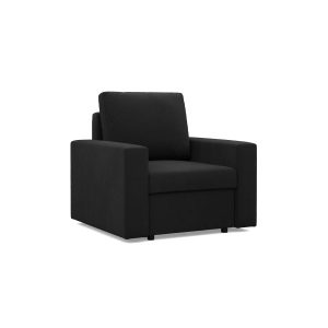 Fotel do salonu, Gabinetu, Komfortowy, Bonell, Kolor Czarny 748352