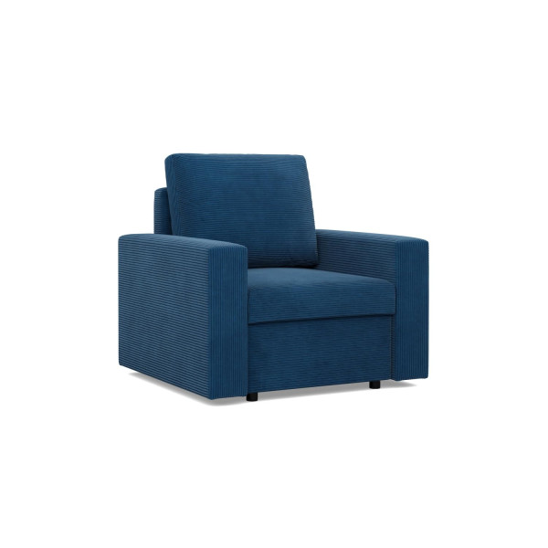 Fotel do salonu, Gabinetu, Komfortowy, Bonell, Kolor Granatowy 748351