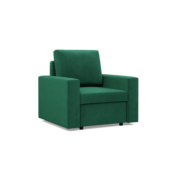 Fotel do salonu, Gabinetu, Komfortowy, Bonell, Kolor Zielony 537306