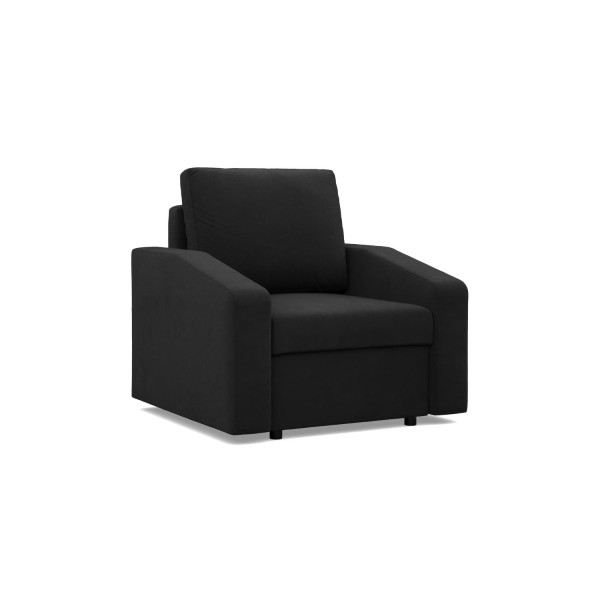 Fotel do salonu, Gabinetu, Komfortowy, Kolor Czarny 539120