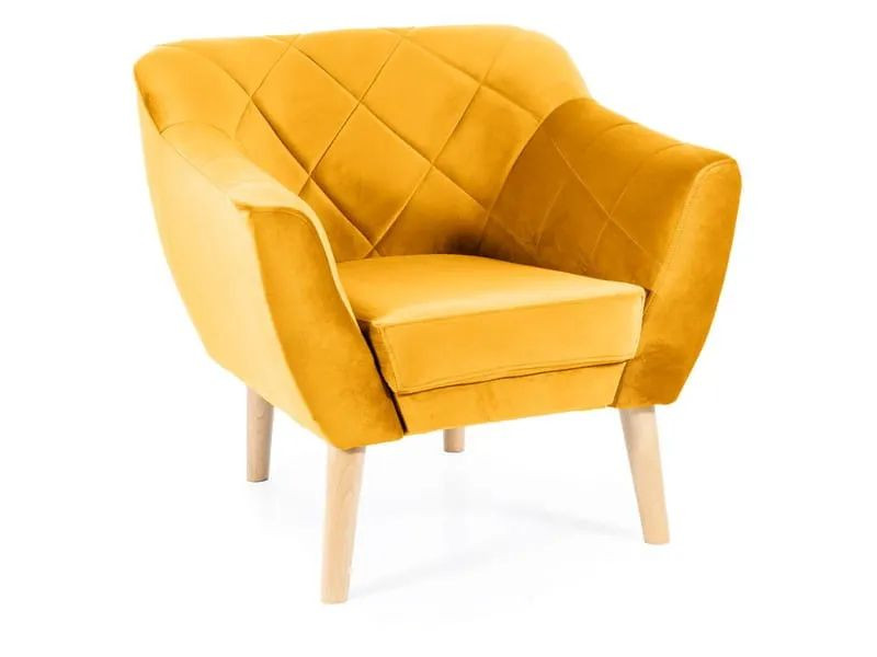 Fotel do salonu KARO 1 Velvet curry buk 839983