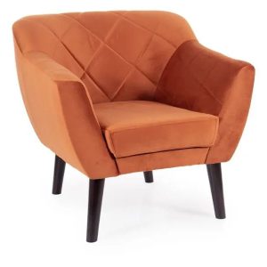 Fotel do salonu KARO 1 Velvet cynamonowy wenge 949500 Fotel do salonu KARO 1 Velvet cynamonowy wenge 949500