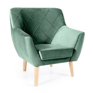 Fotel do salonu KARO 1 Velvet zielony buk 840001 Fotel do salonu KARO 1 Velvet zielony buk 840001