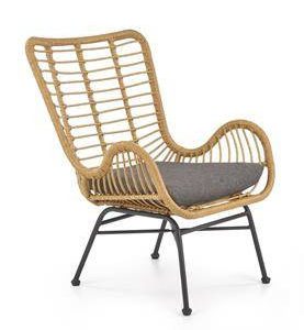 Fotel Edjora naturalny sztuczny rattan 169393 Fotel Edjora naturalny sztuczny rattan 169393