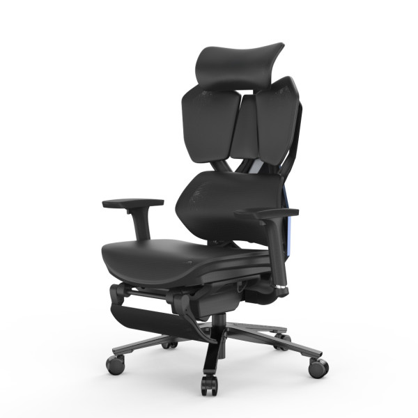 Fotel ergonomiczny gamingowy Angel Furia PRO z podnóżkiem 601949