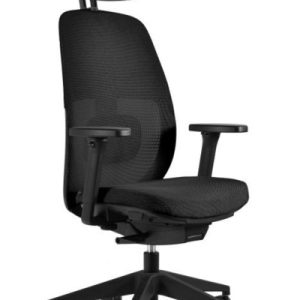 Fotel ergonomiczny Popfit czarny tkanina/siatka 947011 Fotel ergonomiczny Popfit czarny tkanina/siatka 947011