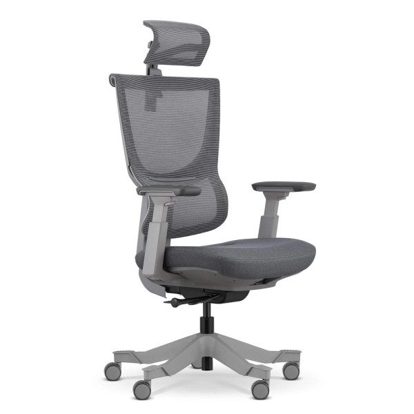 Fotel ergonomiczny Vifo szary siatka/tkanina 946978