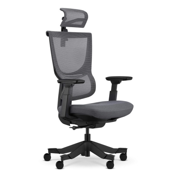 Fotel ergonomiczny Vigo czarno/szary siatka/tkanina 947000