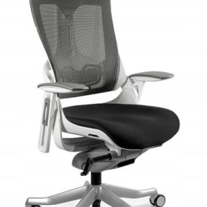 Fotel ergonomiczny WAU 2 biały/czarny siatka/tkanina 311411 Fotel ergonomiczny WAU 2 biały/czarny siatka/tkanina 311411