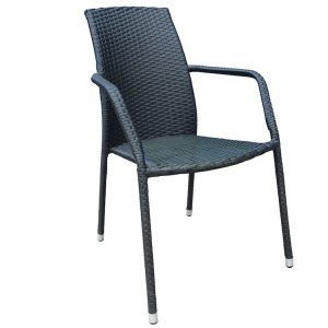 Fotel Etienne czarny PATIO | Dajar 65956 Fotel Etienne czarny PATIO | Dajar 65956