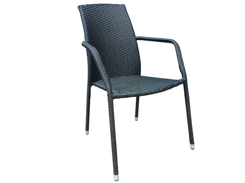 Fotel Etienne czarny PATIO | Dajar 65956