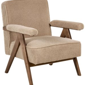 Fotel EVJE Boucle Piaskowy 731665 Fotel EVJE Boucle Piaskowy 731665