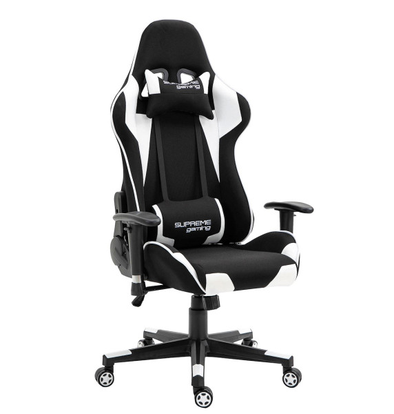 Fotel EXTREME gamingowy PlayMaker czarno-biały odchylany 1058958