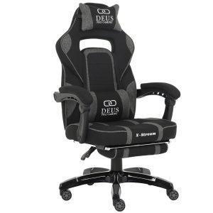 Fotel Extreme gamingowy X-STREAM ciemnoszary z podnóżkiem 1058672 Fotel Extreme gamingowy X-STREAM ciemnoszary z podnóżkiem 1058672