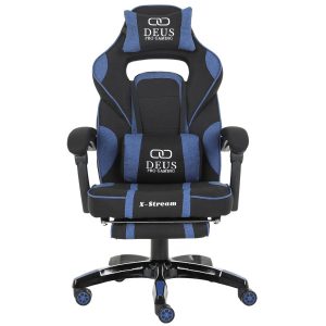 Fotel Extreme gamingowy X-STREAM niebieski z podnóżkiem 1058675 Fotel Extreme gamingowy X-STREAM niebieski z podnóżkiem 1058675