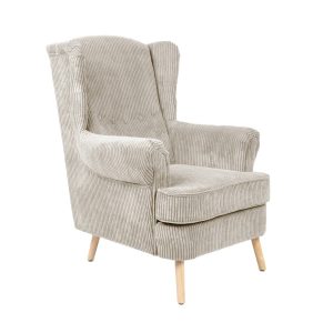 Fotel FOSSBY FASO sztruksowy beżowy 86x85x108 cm HOMLA 1037269 Fotel FOSSBY FASO sztruksowy beżowy 86x85x108 cm HOMLA 1037269