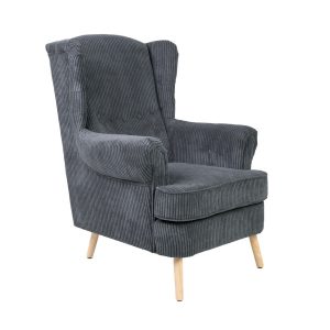 Fotel FOSSBY FASO sztruksowy szary 86x85x108 cm HOMLA 1037258 Fotel FOSSBY FASO sztruksowy szary 86x85x108 cm HOMLA 1037258