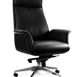 Fotel gabinetowy Apus czarny skóra naturalna 841428 Fotel gabinetowy Apus czarny skóra naturalna 841428