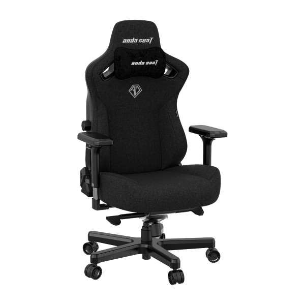 Fotel gamingowy Anda Seat Kaiser 3 L materiałowy czarny 347433