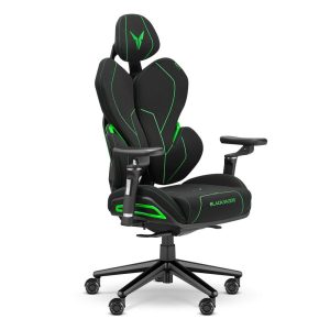 Fotel gamingowy Blackrazor czarno/zielony tkanina 925544 Fotel gamingowy Blackrazor czarno/zielony tkanina 925544