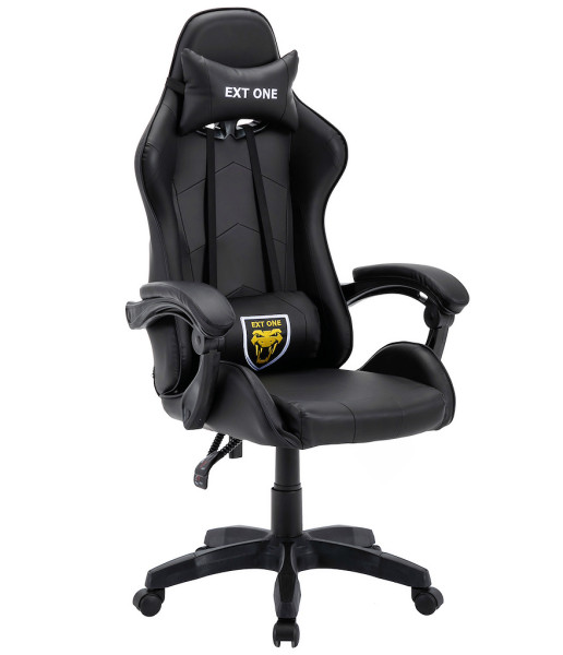 Fotel gamingowy Extreme młodzieżowy odchylany ekoskóra EXT ONE Black 1058961