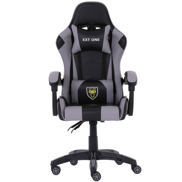 Fotel gamingowy Extreme młodzieżowy odchylany ekoskóra EXT ONE Gray 1058967