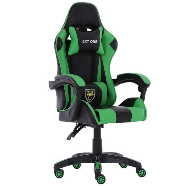 Fotel gamingowy Extreme młodzieżowy odchylany ekoskóra EXT ONE Green 1058952