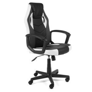 Fotel Gamingowy FG19 Czarno Biały 303686 Fotel Gamingowy FG19 Czarno Biały 303686