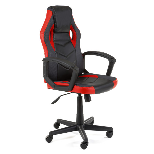 Fotel Gamingowy FG19 Czarno Czerwony 303685