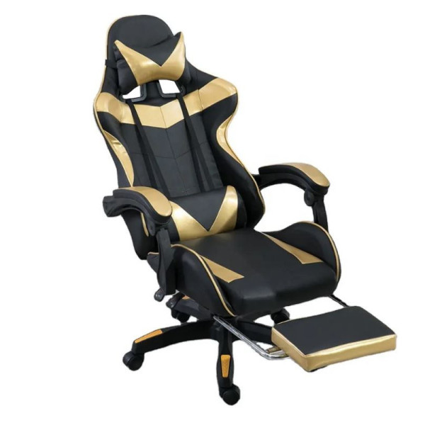 Fotel gamingowy Games złoty/cz 384574