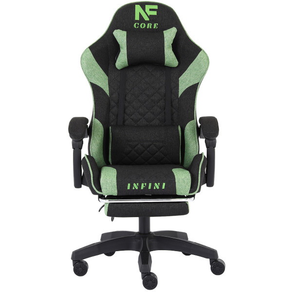 Fotel gamingowy Infini Core Black/Green 1071386