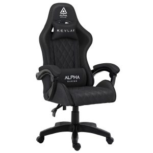 Fotel Gamingowy Materiałowy Biurowy Krzesło Alpha Gaming Kevlar Czarny 744978 Fotel Gamingowy Materiałowy Biurowy Krzesło Alpha Gaming Kevlar Czarny 744978