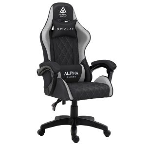 Fotel Gamingowy Materiałowy Biurowy Krzesło Alpha Gaming Kevlar Szary 744979 Fotel Gamingowy Materiałowy Biurowy Krzesło Alpha Gaming Kevlar Szary 744979