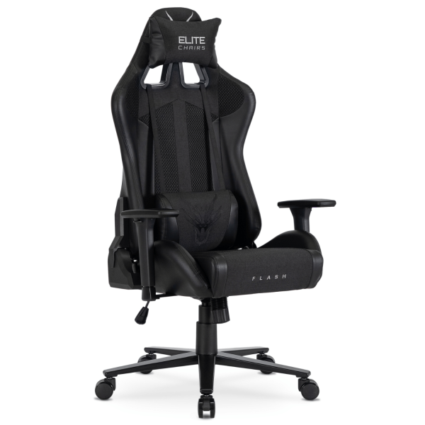 Fotel Gamingowy Obrotowy Ergonomiczny Krzesło Dragon FLASH Czarny 636522