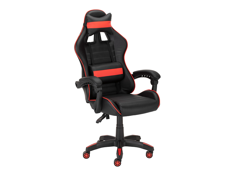 Fotel gamingowy X-Play z poduszkami czarno-czerwony 75859